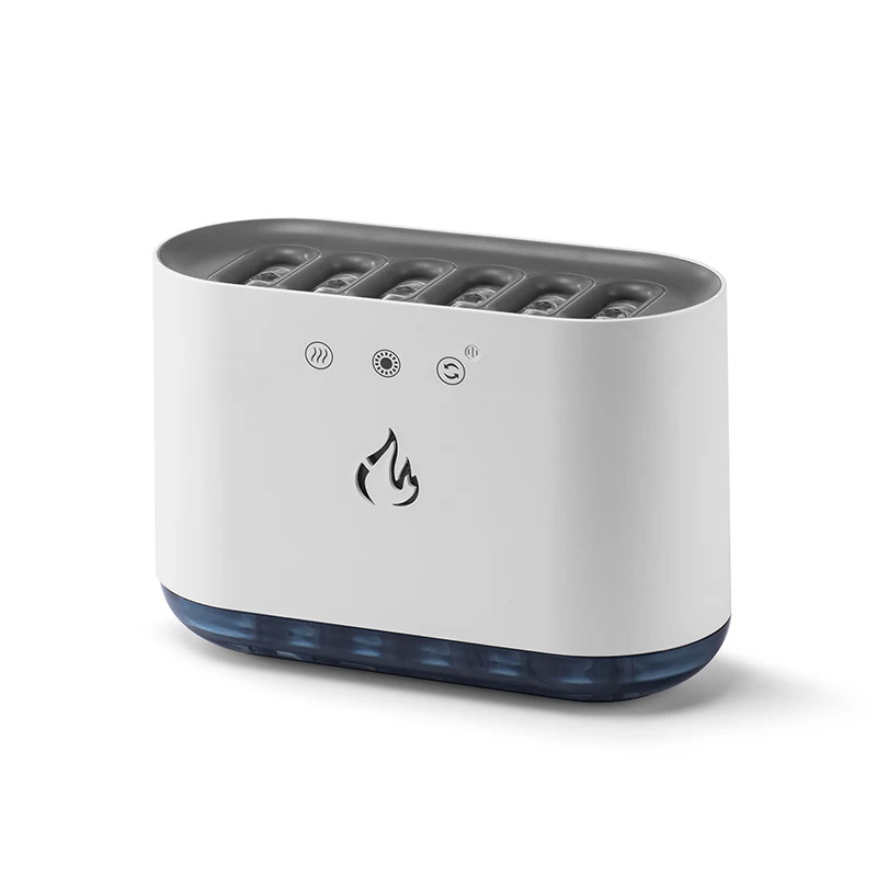 Alev Işığı Ile 3d Yangın Alev Aroma Yayici Usb Hava Nemlendirici Aroma Yayici Buharlı Nemlendirici